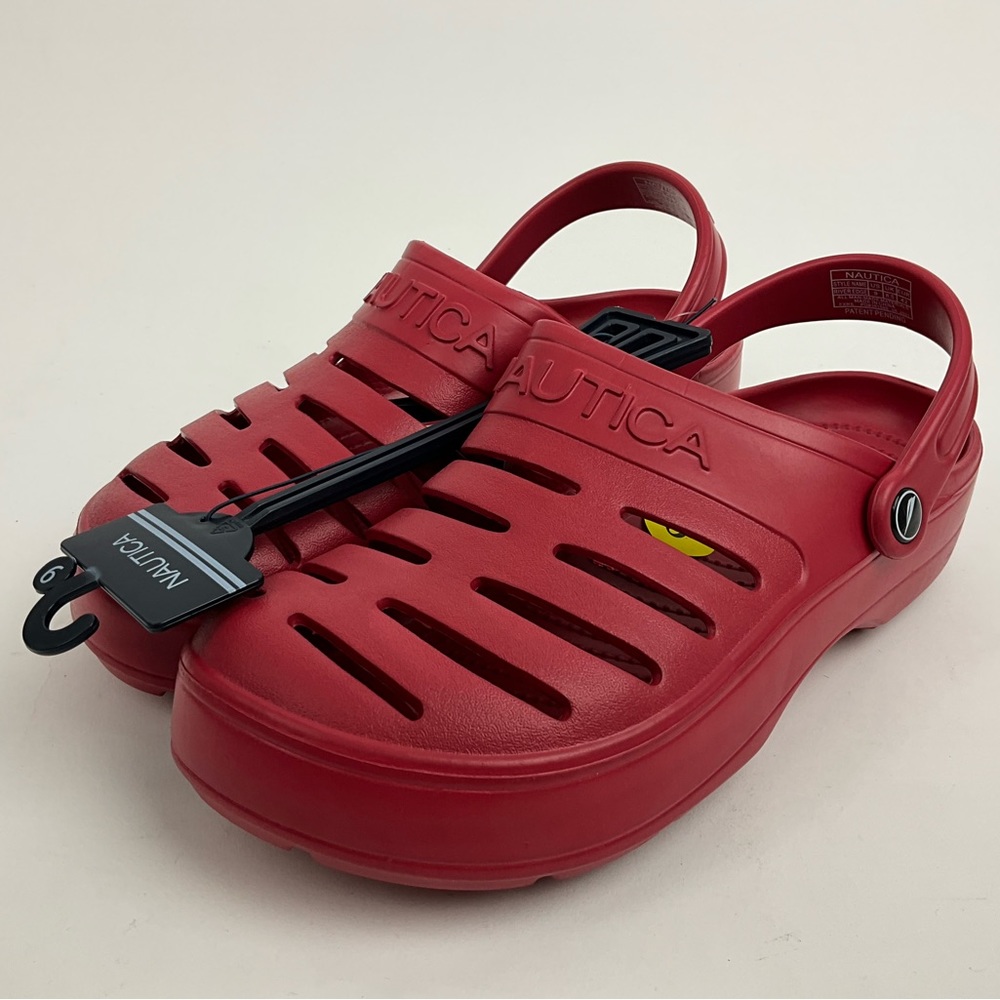 Nautica River Edge Croc Red Unisex Clog
